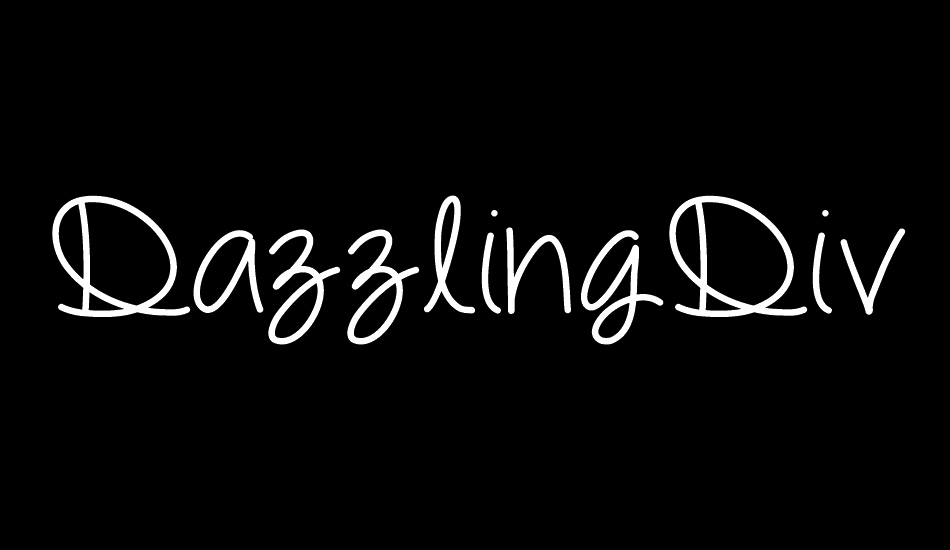 DazzlingDivas font big