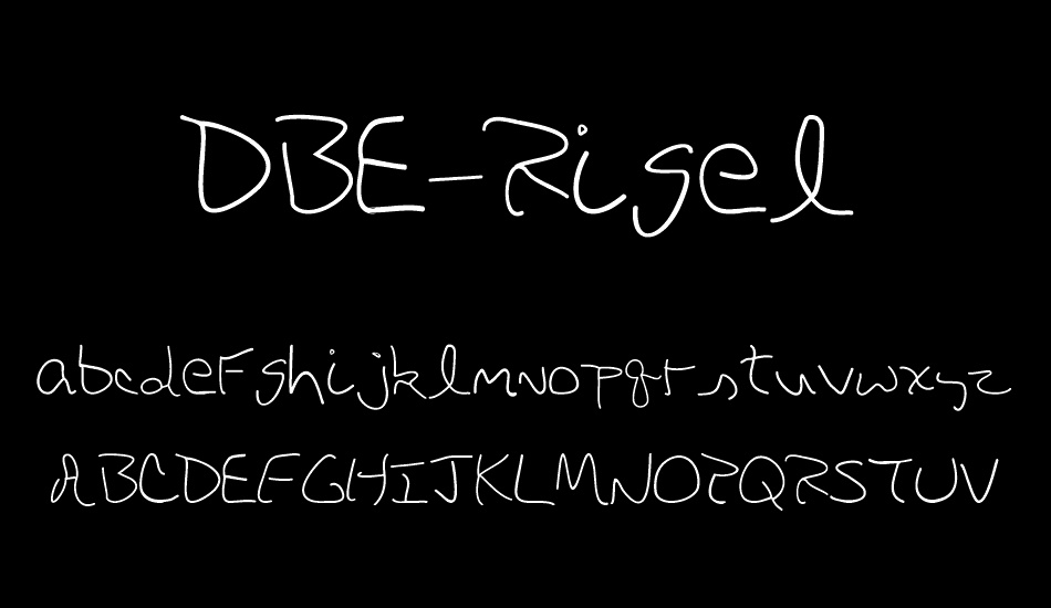 DBE-Rigel font