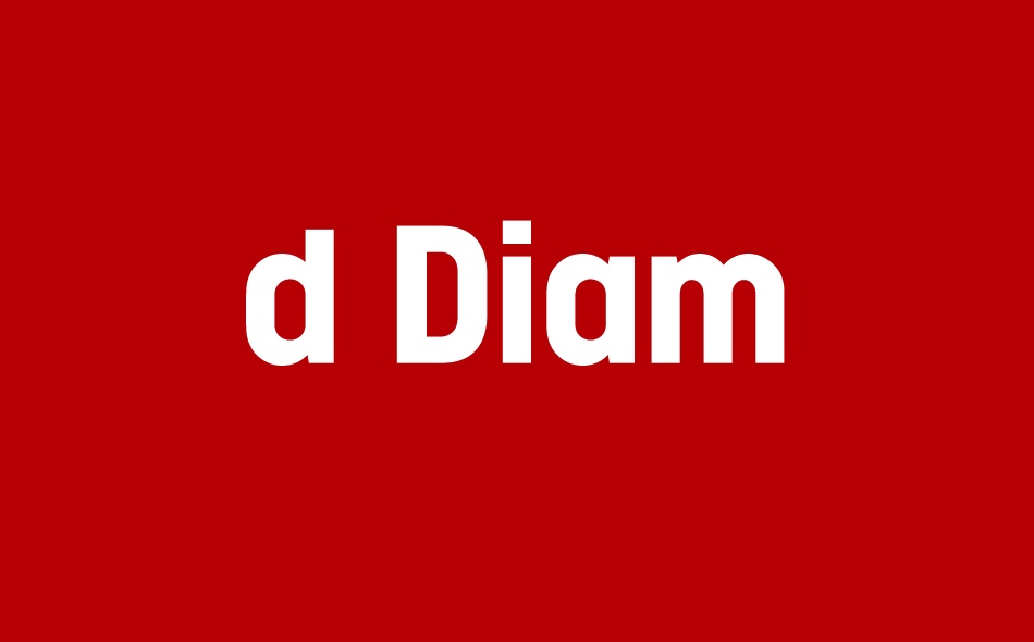 d Diam font big