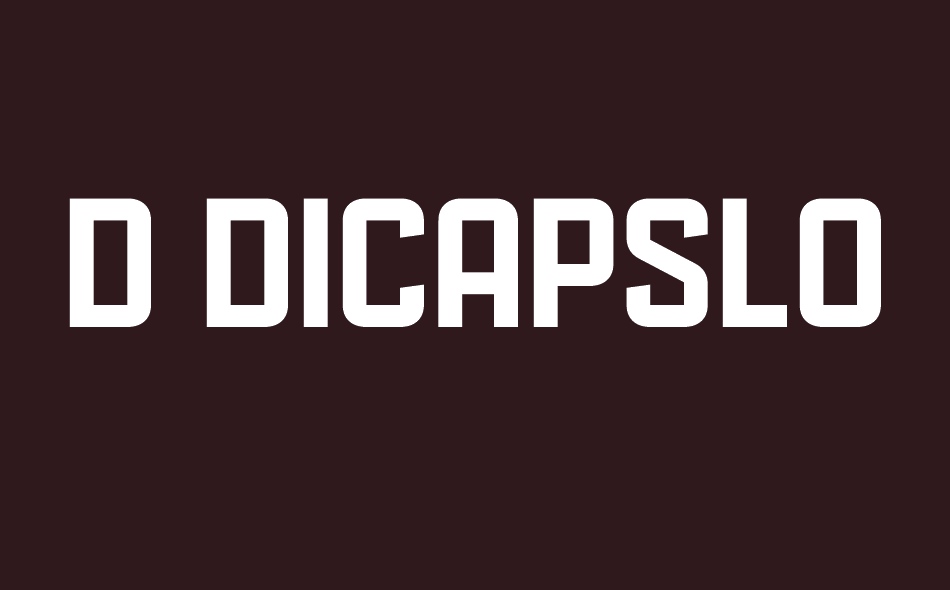 d Dicapslock font big