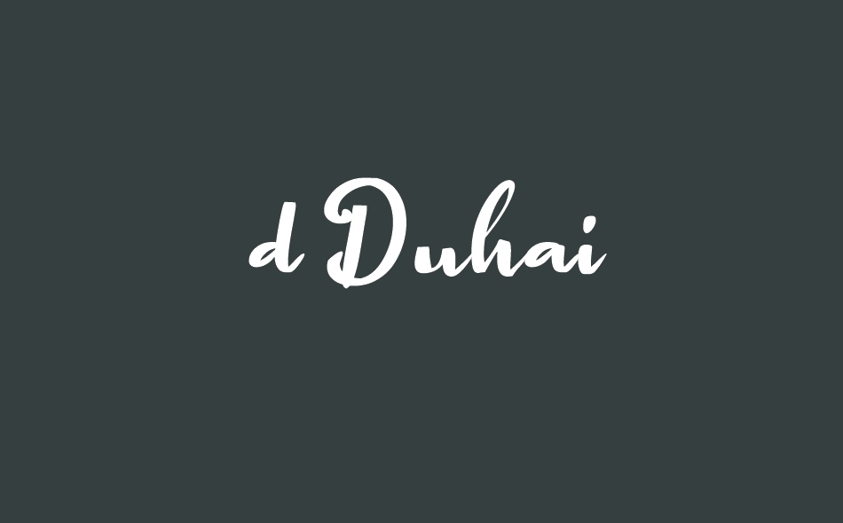 d Duhai font big