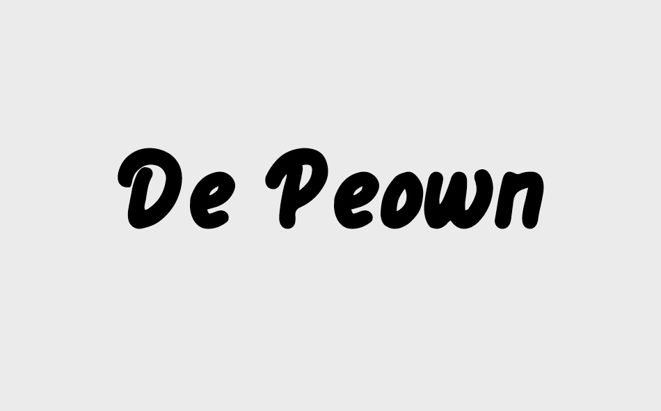 De Peown font big