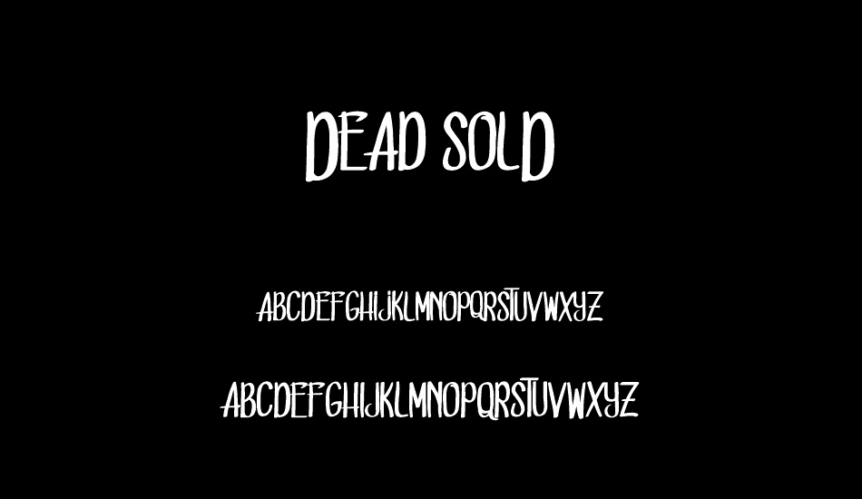 Dead solD font