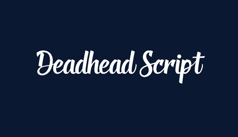 Deadhead Script font big