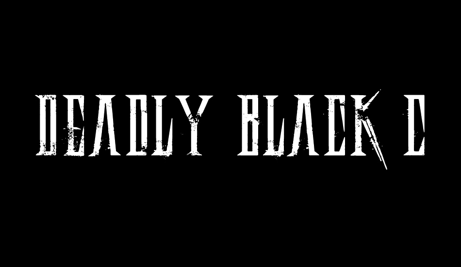 Deadly Black Chain font big