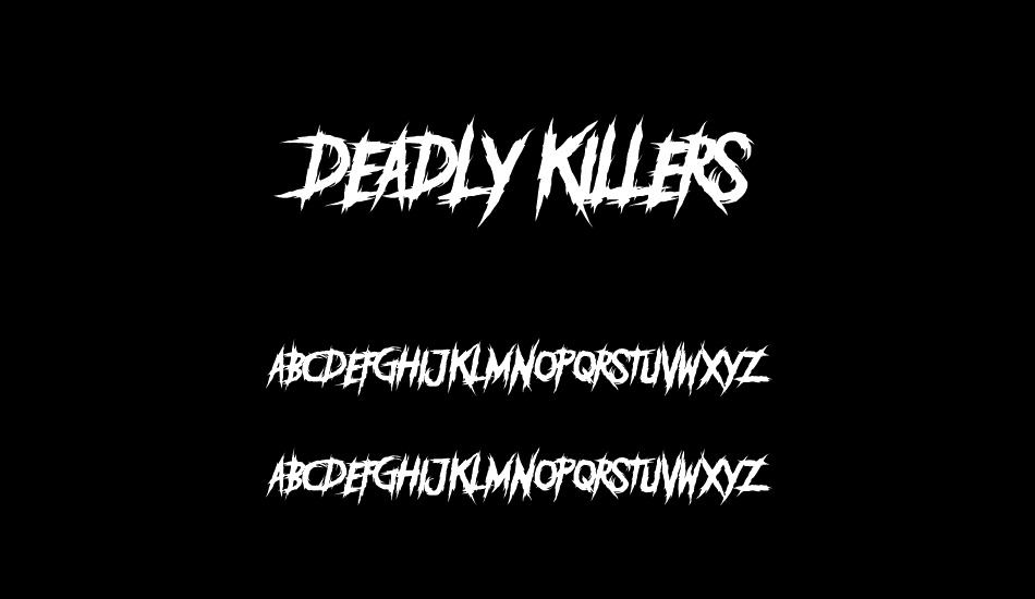 DEADLY KILLERS DEMO font