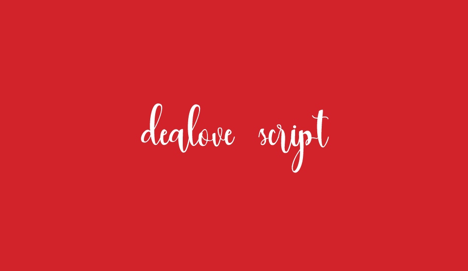 dealove script Demo font big