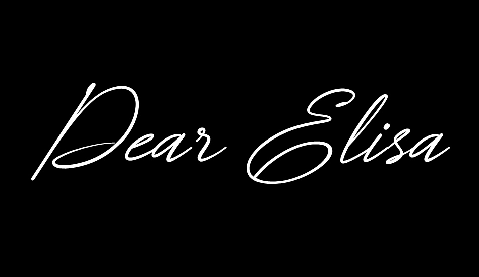 Dear Elisa font big