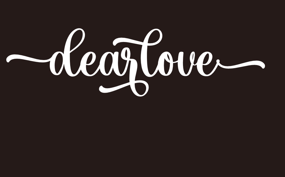 Dearlove font big