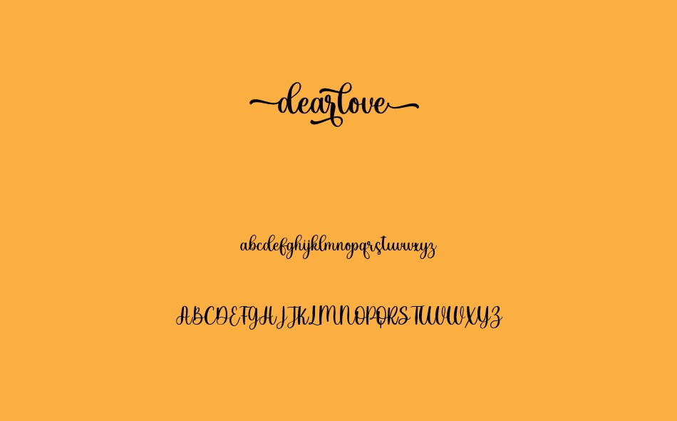 Dearlove font