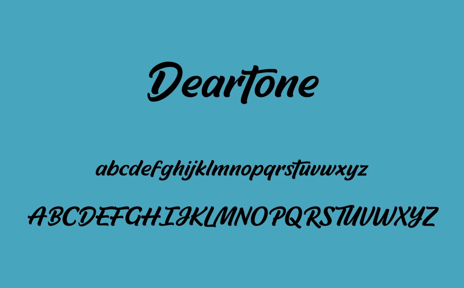 Deartone font