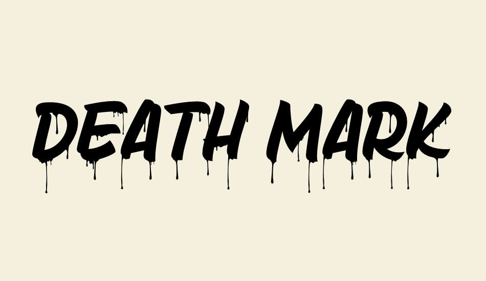 death-markers font big