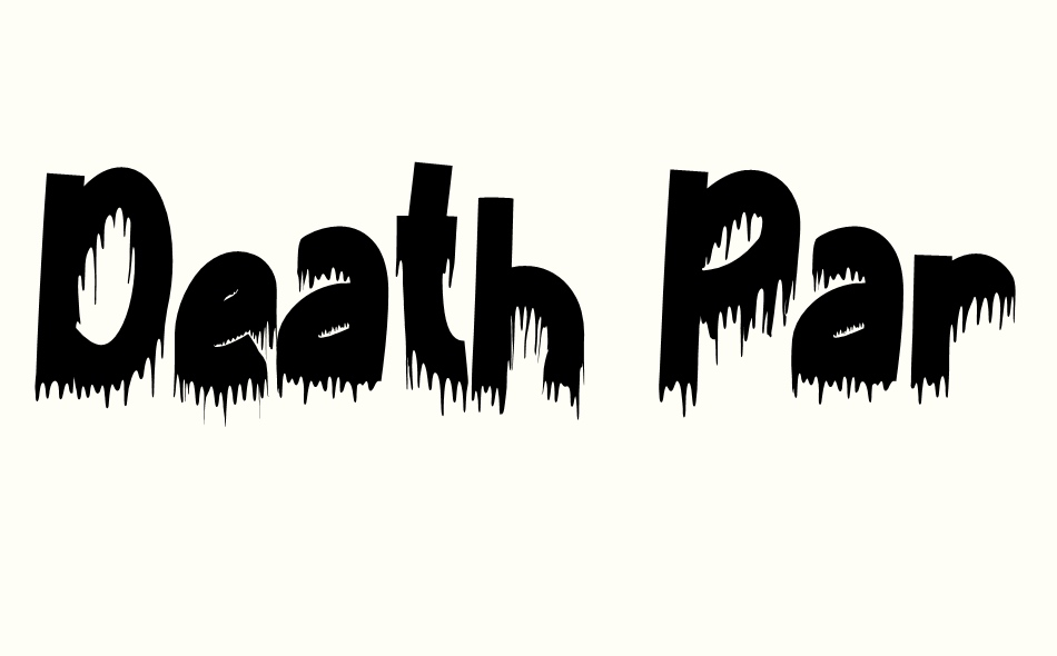 Death Party font big