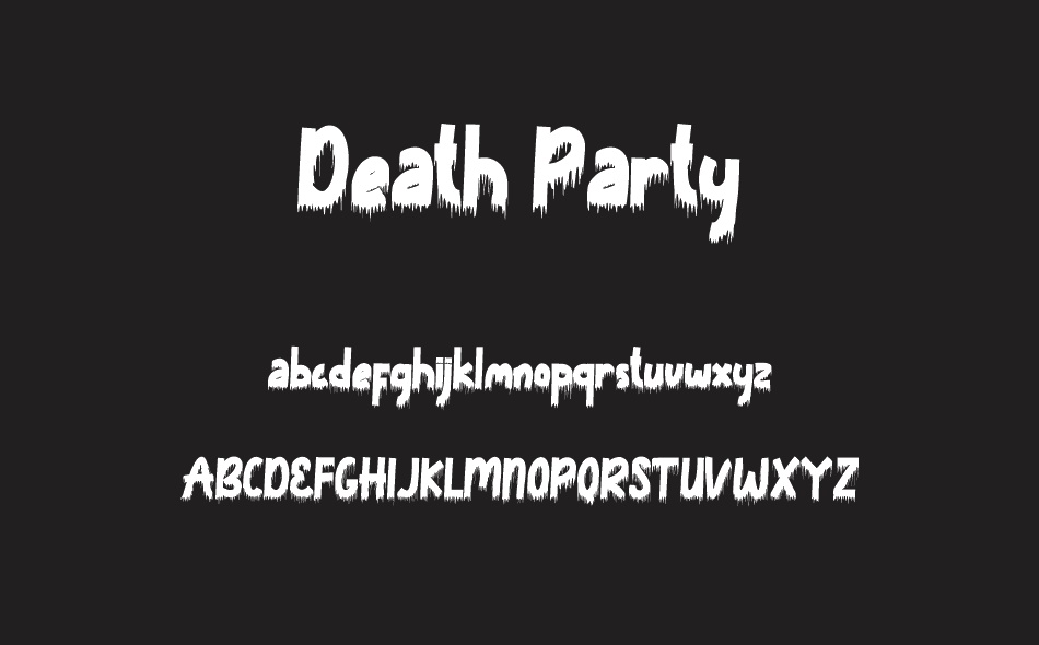 Death Party font