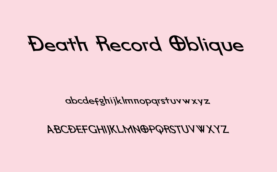 Death Record font
