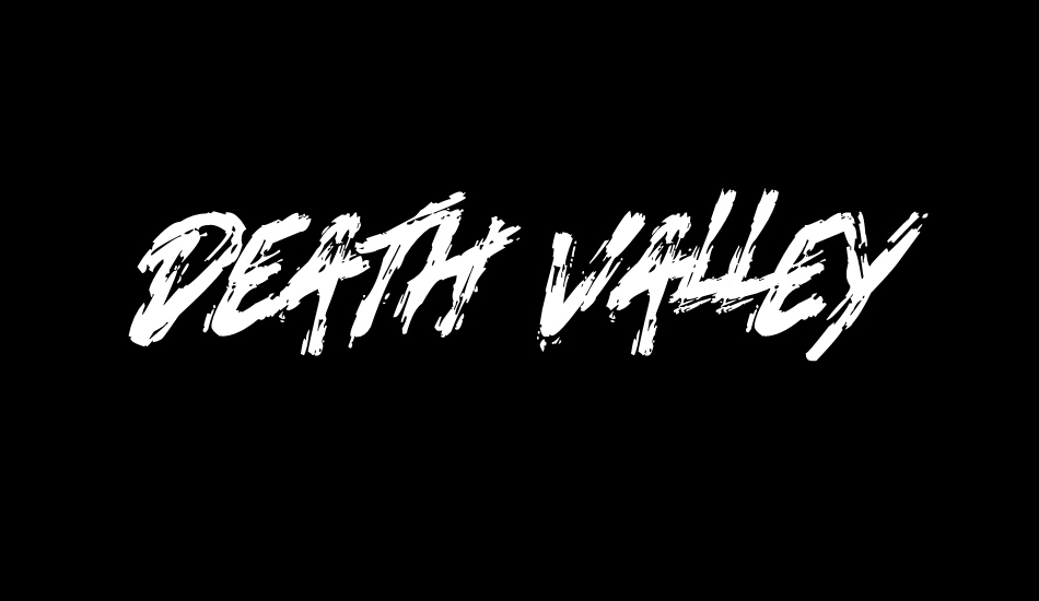 Death Valley font big