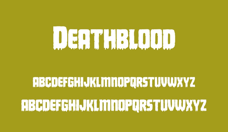 Deathblood font