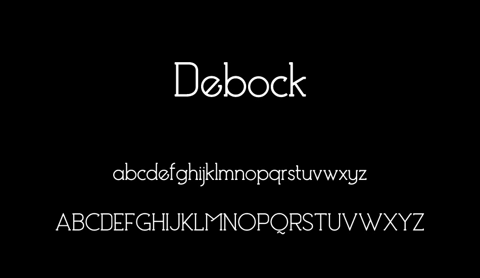 Debock Personal Use font