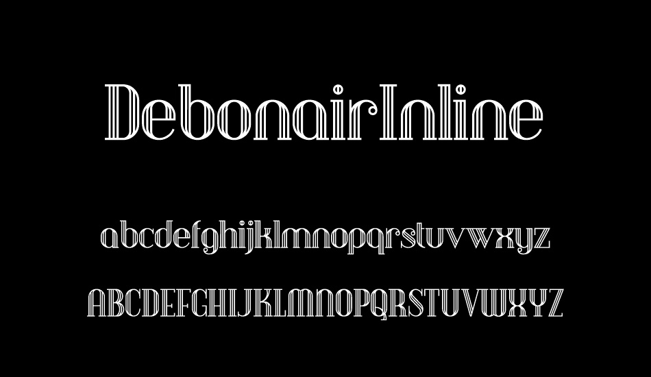 DebonairInline font