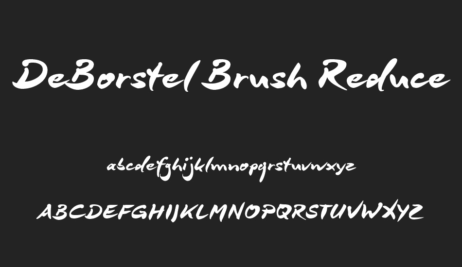 DeBorstel Brush Reduced font