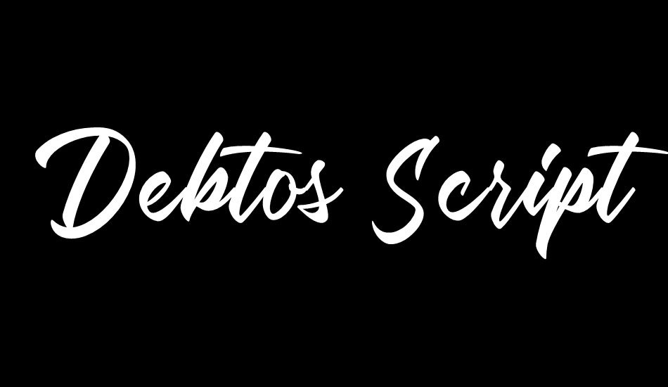 Debtos Script Free Version font big