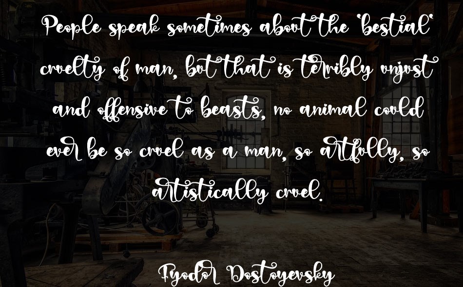 Declaration Of Love font text