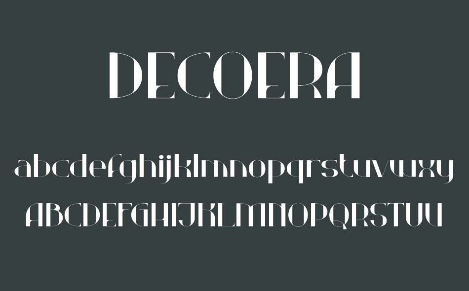 Decoera font