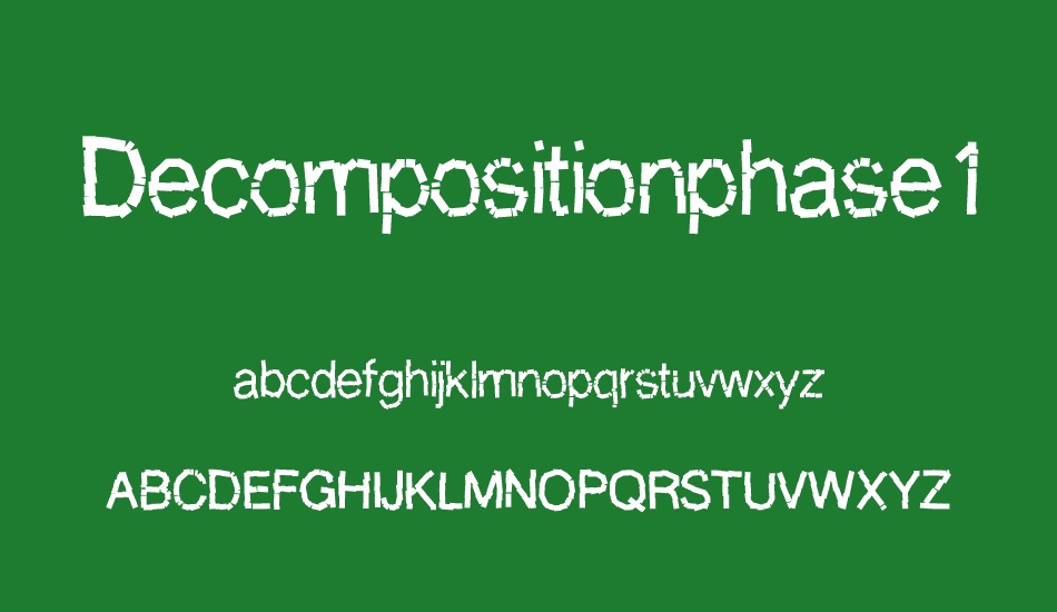 Decompositionphase1 font