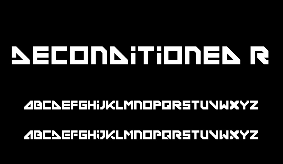 Deconditioned Reflex font