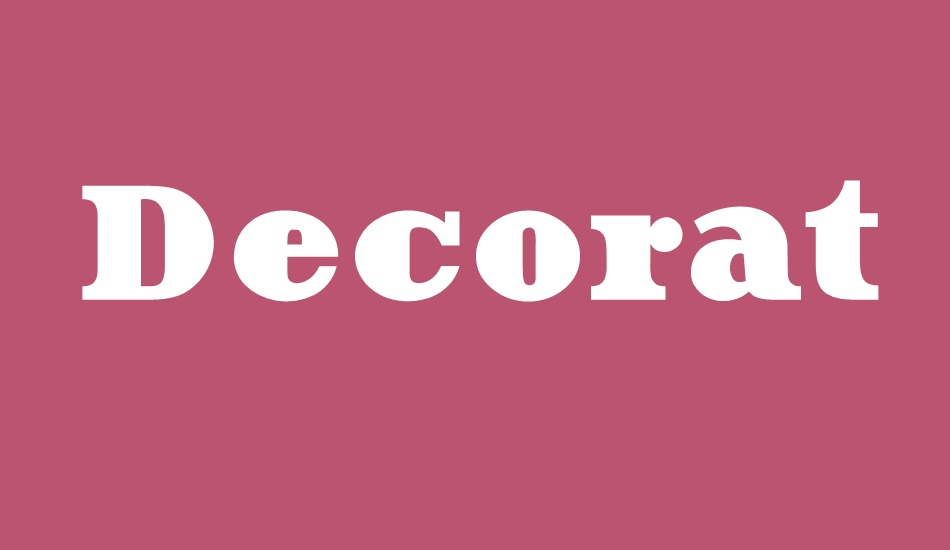 Decorattio font big