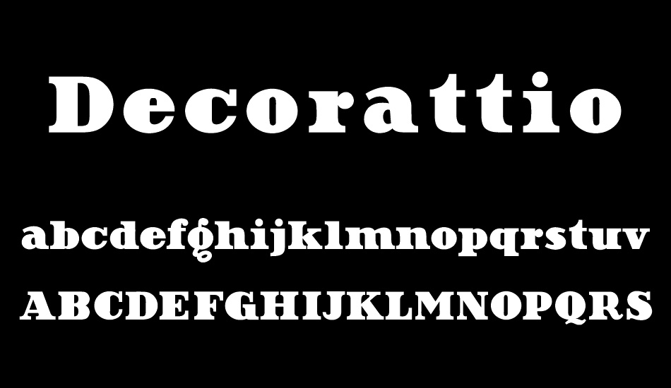 Decorattio font