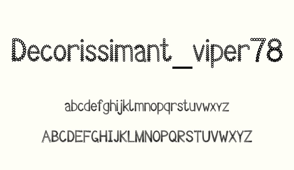decorissimant-viper78 font