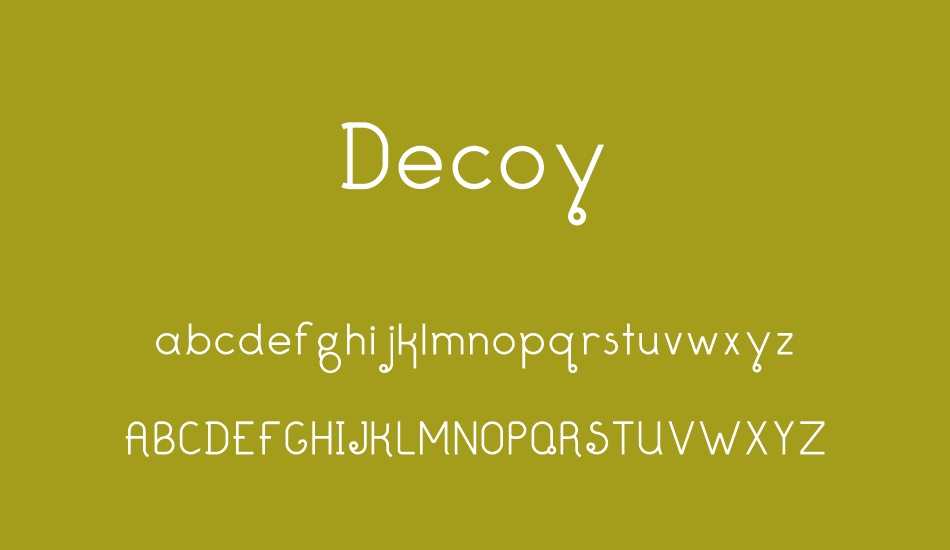 Decoy font