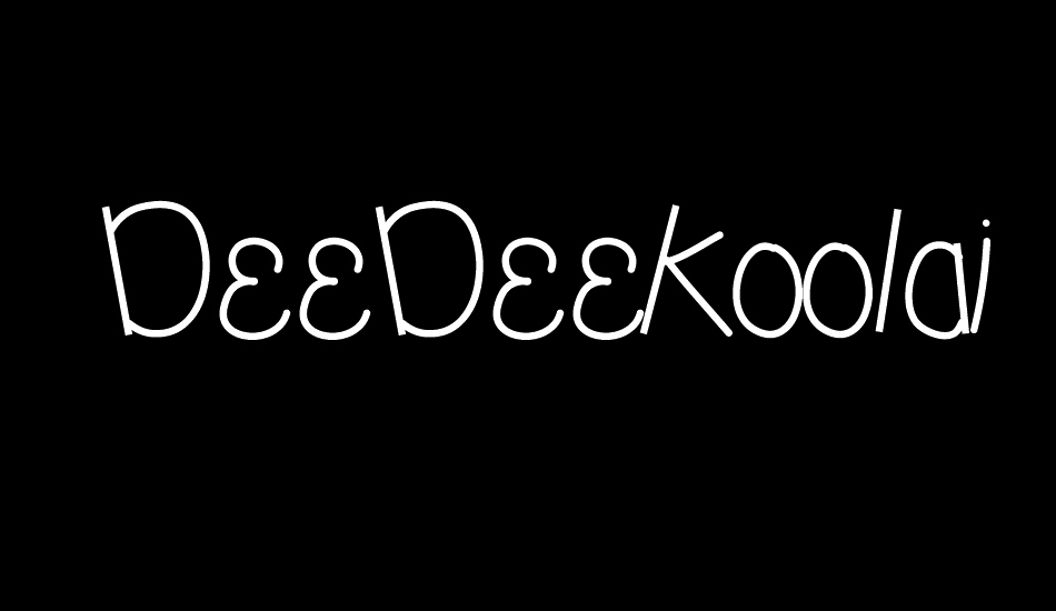 DeeDeeKoolaid font big