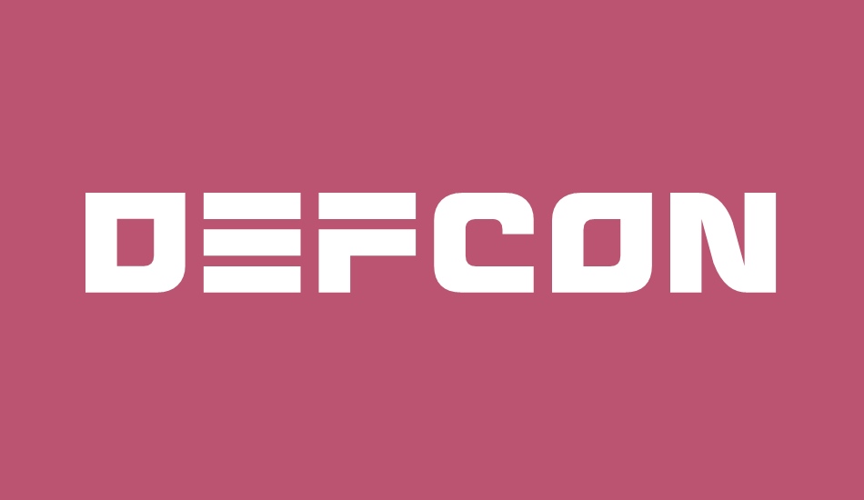 Defcon Zero font big