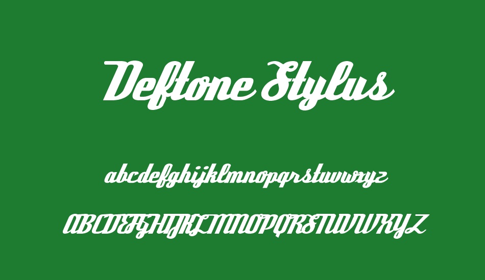 Deftone Stylus font