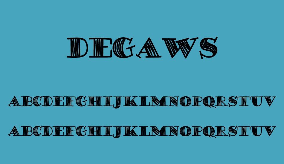 degaws-demo font
