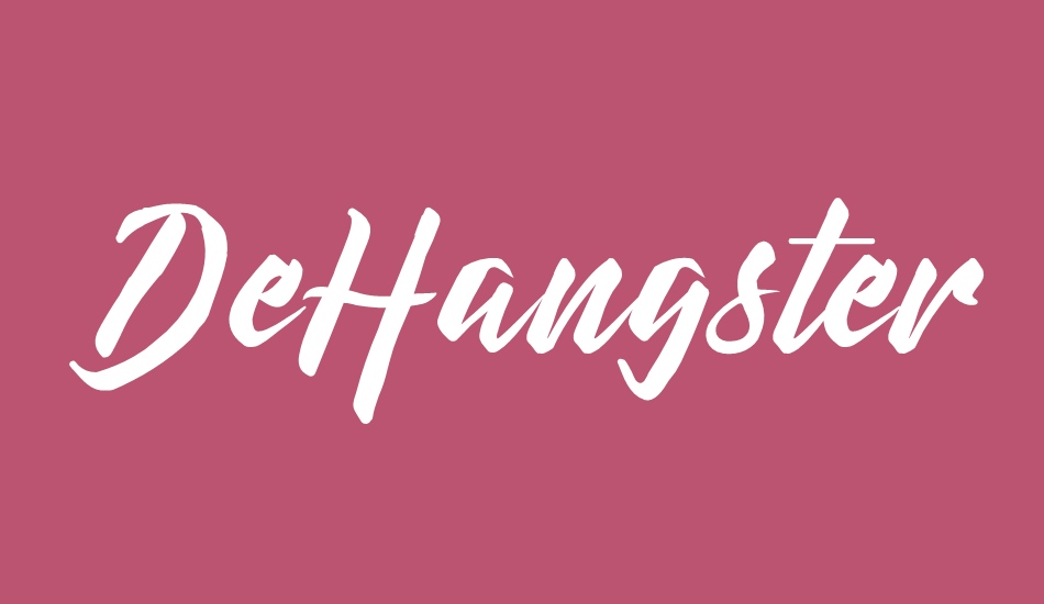 DeHangster Free Demo font big