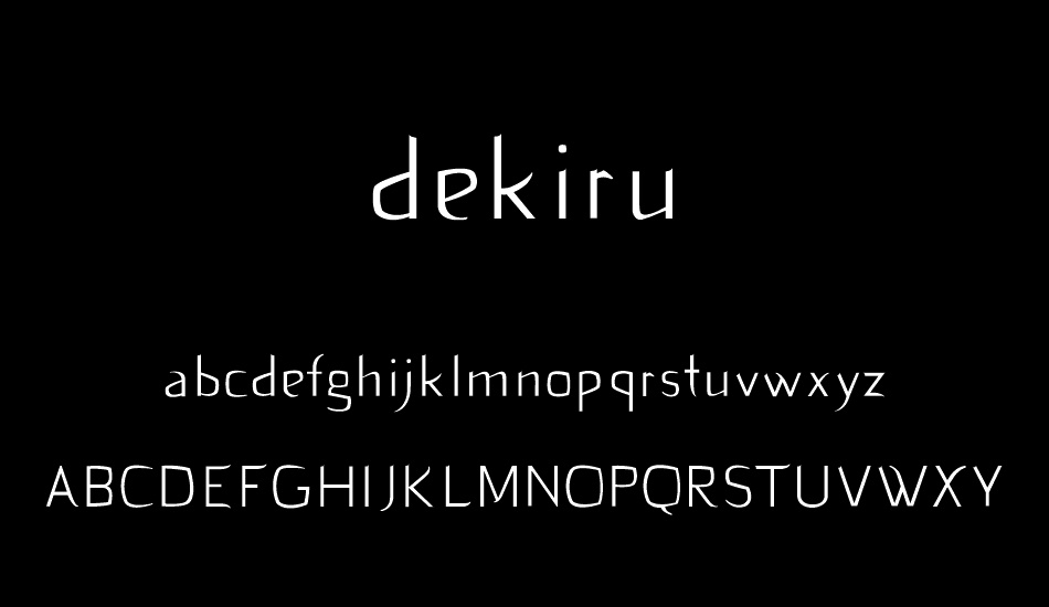 dekiru font