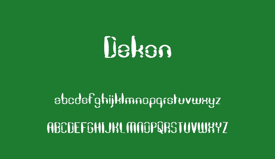 Dekon font