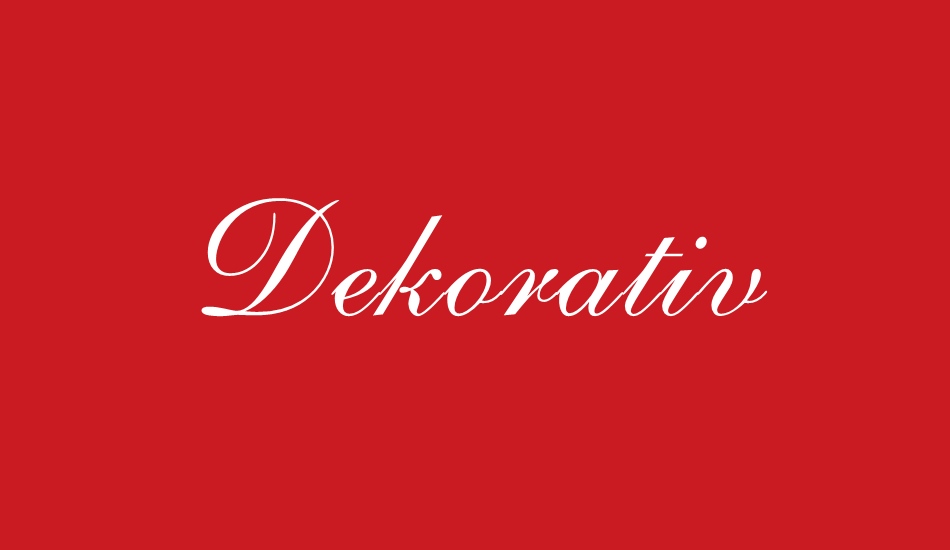 Dekorativ font big