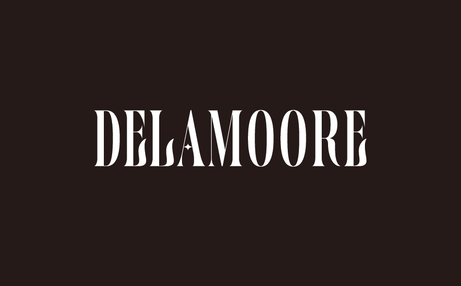 Delamoore font big