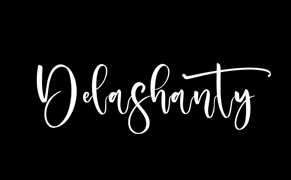 Delashanty font big