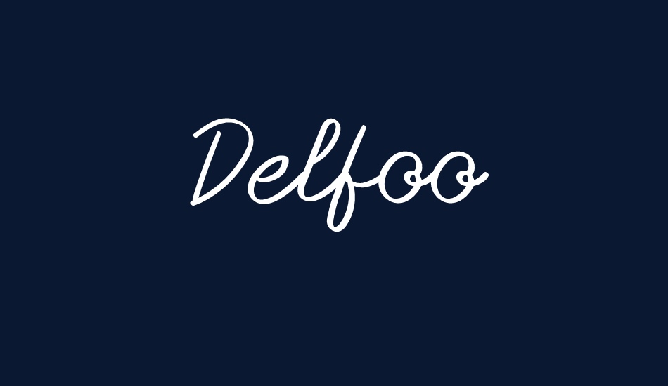 Delfoo font big