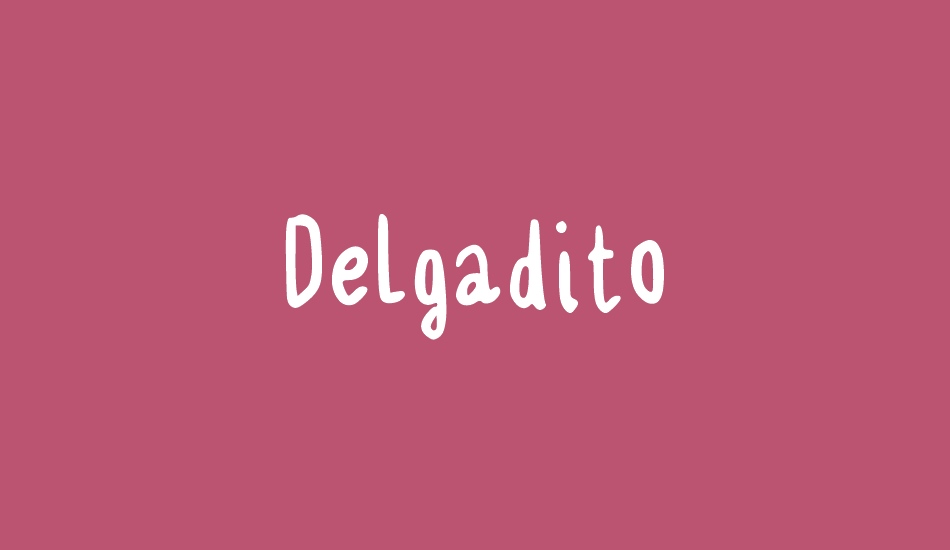 Delgadito font big