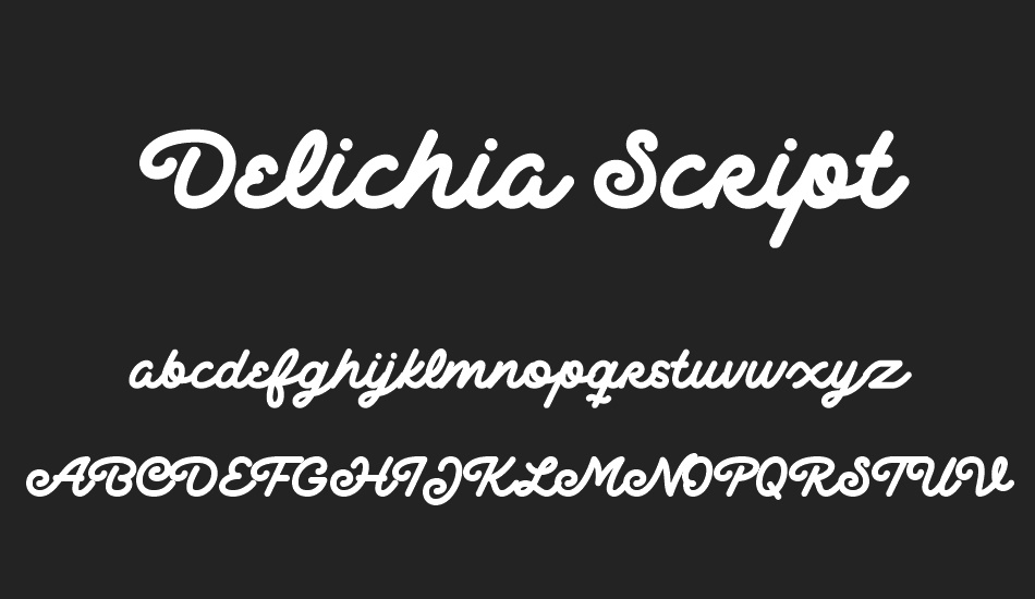 Delichia Script DEMO font