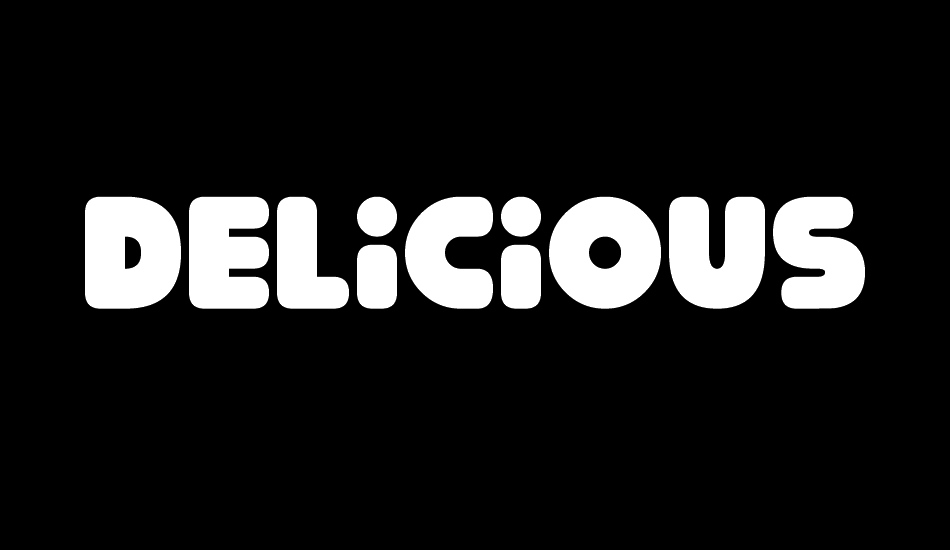 Delicious font big