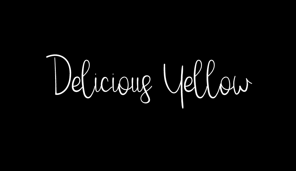 Delicious Yellow font big