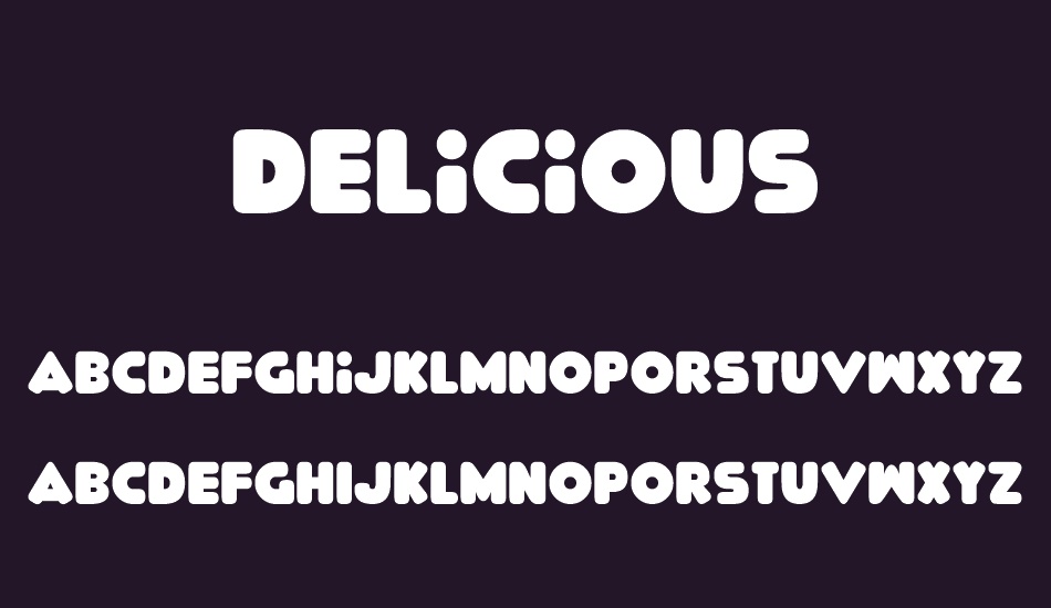 Delicious font