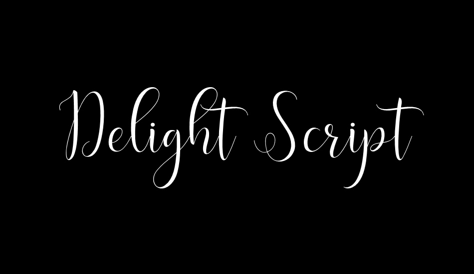 Delight Script font big